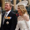 König Willem-Alexander und Königin Maxima bei der Krönung von König Charles, 2023