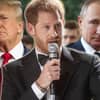 Prinz Harry zwischen Donald Trump und Wladimir Putin