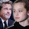 Brad Pitt und Shiloh Jolie-Pitt schauen ernst zur Seite