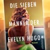 "Die sieben Männer der Evelyn Hugo"-Cover vor Hollywood-Zeichen