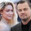 Gigi Hadid und Leonardo DiCaprio lächeln