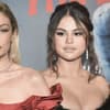 Selena Gomez und Gigi Hadid ernst