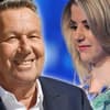 Roland Kaiser lacht und Beatrice Egli guckt nach unten Collage