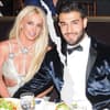 Britney Spears und Sam Asghari mit Riss in der Mitte 