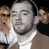 Angus Cloud ausgegraut, im Hintergrund ein Bild von Britney Spears und ihrem Ex-Manager Sam Lutfi