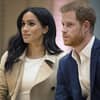 Herzogin Meghan und Prinz Harry sehen besorgt aus