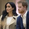 Herzogin Meghan und Prinz Harry sehen besorgt aus