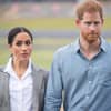 Herzogin Meghan und Prinz Harry sehen frustriert aus