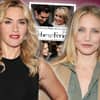 Kate Winslet und Cameron Diaz vor "Liebe braucht keine Ferien"-Poster