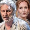 Rufus Beck und Joanne K. Rowling gucken ernst