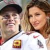 Tom Brady und Gisele Bündchen lächeln