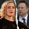 Amber Heard und Elon Musk mit Riss in der Mitte