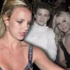 Britney Spears sieht fertig aus, ein Bild von ihr mit Justin Timberlake ist im Hintergrund zu sehen