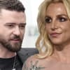 Justin Timberlake und Britney Spears ernst, Collage