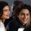 Kylie Jenner und Timothée Chalamet lachen zusammen