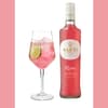 Sarti rosa als Sarti Spritz mit Flasche und Glas