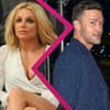 Britney Spears und Justin Timberlake mit Blitz in der Mitte