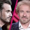 Collage Florian Silbereisen und Thomas Gottschalk mit pinken Strich