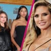 Collage Heidi Klum mit Leni Klum und Lou Klum