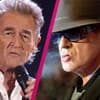 Collage Peter Maffay und Udo Lindenberg mit pinken Strich