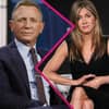 Daniel Craig und Jennifer Aniston mit Zick-Zack-Trennung in der Mitte