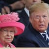 Queen Elizabeth II. und Donald Trump. 