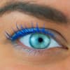 Blaue Mascara