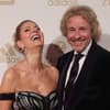 Thomas Gottschalk und Karina Mroß strahlen