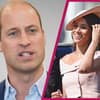 William guckt entsetzt, Meghan strahlt