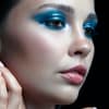 Blaues Make-up