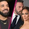 Drake lacht, Ben Affleck und JLo ernst