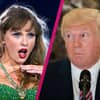 Collage Taylor Swift und Donald Trump