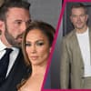 Ben Affleck küsst Jennifer Lopez Kopf mit Matt Damon daneben