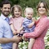 Carl Philip und Sofia von Schweden mit den Kindern Alexander und Gabriel