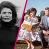 Jackie Kennedy und John F. Kennedy und Tochter Caroline