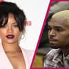 Rihanna und Chris Brown schauen unglücklich