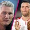 Schweinsteiger ernst, Podolski weint