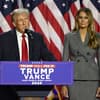 Donald Trump und Melania Trump bei einem Auftritt nach der US-Wahl 2024