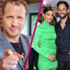 Oliver Pocher mit Zeigefinger, Amira Aly posiert mit Bruder Hima