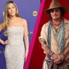 Jennifer Aniston schaut zu Johnny Depp