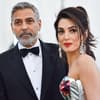 George Clooney und seine Frau Amal.