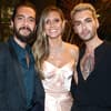 Heidi Klum posiert mit Tom und Bill Kaulitz