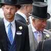 Prinz Harry und Herzogin Meghan neben Prinz Charles