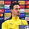 Mats Hummels bei einer Pressekonferenz