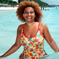 Patricia Blanco im Urlaub im August 1998