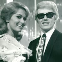 Heino und Hannelore bei ihrem ersten öffentlichen Auftritt schwarz-weiß