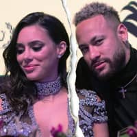 Neymar und Bruna Biancardi mit Riss in der Mitte