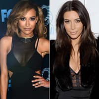 Kim Kardashian hat viele Nachahmer. Eine von ihnen ist "Glee"-Star Naya Rivera (li.) - sie könnte eine perfekete Doppelgängerin des It-Girls sein