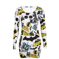 POW - BOOM – BANG! Unser Trend der Woche ist der Comic-Print! Los gehts mit dem Held unserer Kindheit – Batman! Kleid von Lazy Oaf über asos.de, ca. 85 Euro