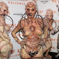 Heidi Klum als Zombie-Alien an Halloween 2019